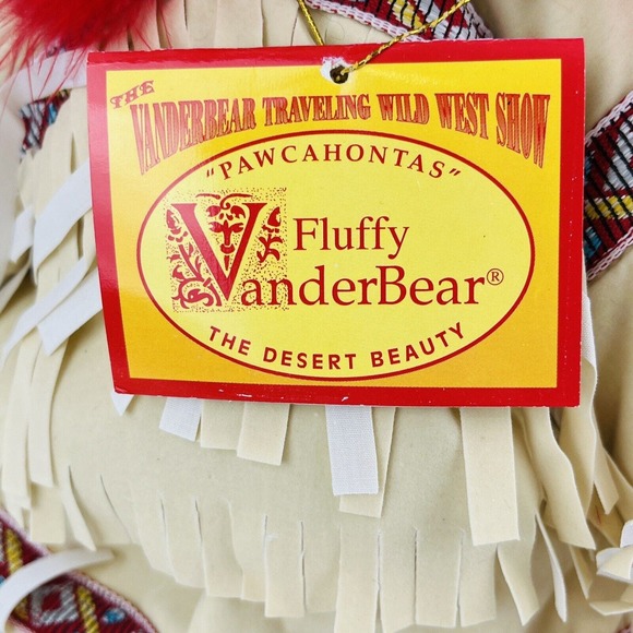 Wild West Fluffy Vanderbear Plush Bear 12" Traveling‎ Rodeo Show NABCO 1991 - Picture 2 of 5
